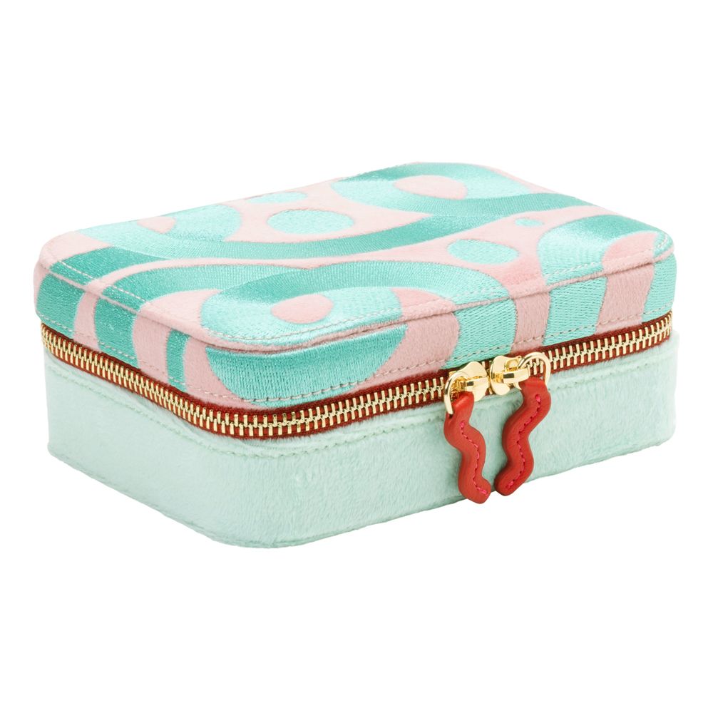 Bea Bongiasca Travel Zip Case Verde agua - WOLF