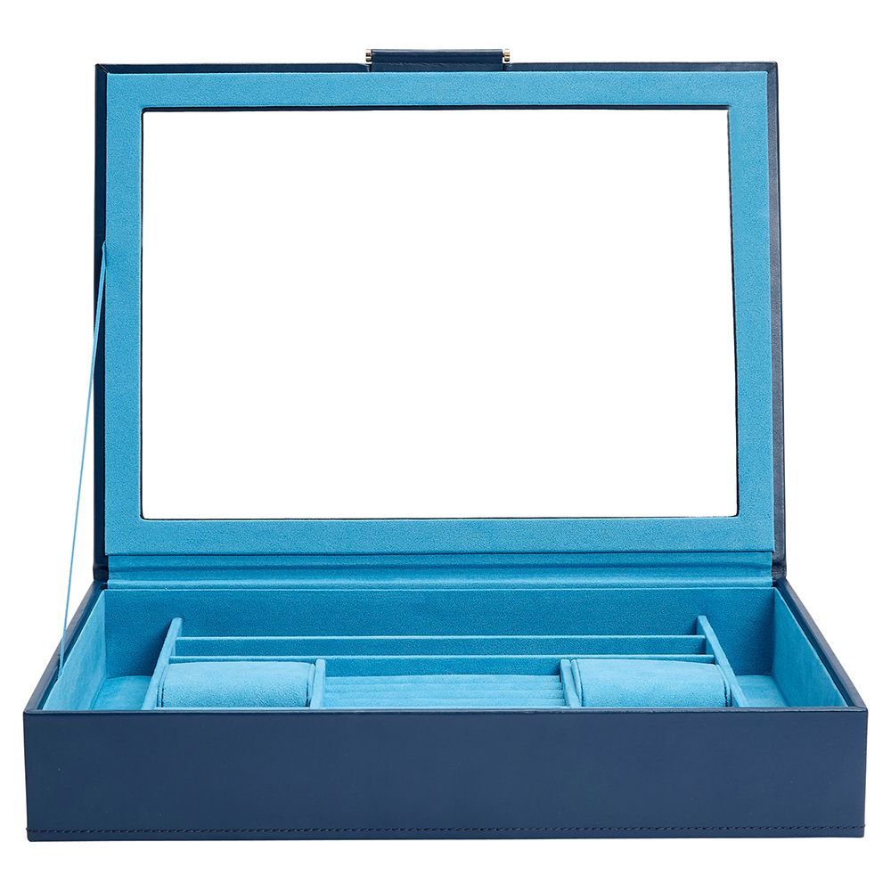 Joyero Sophia con ventana Azul - WOLF