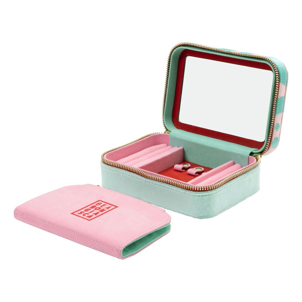 Bea Bongiasca Travel Zip Case Verde agua - WOLF
