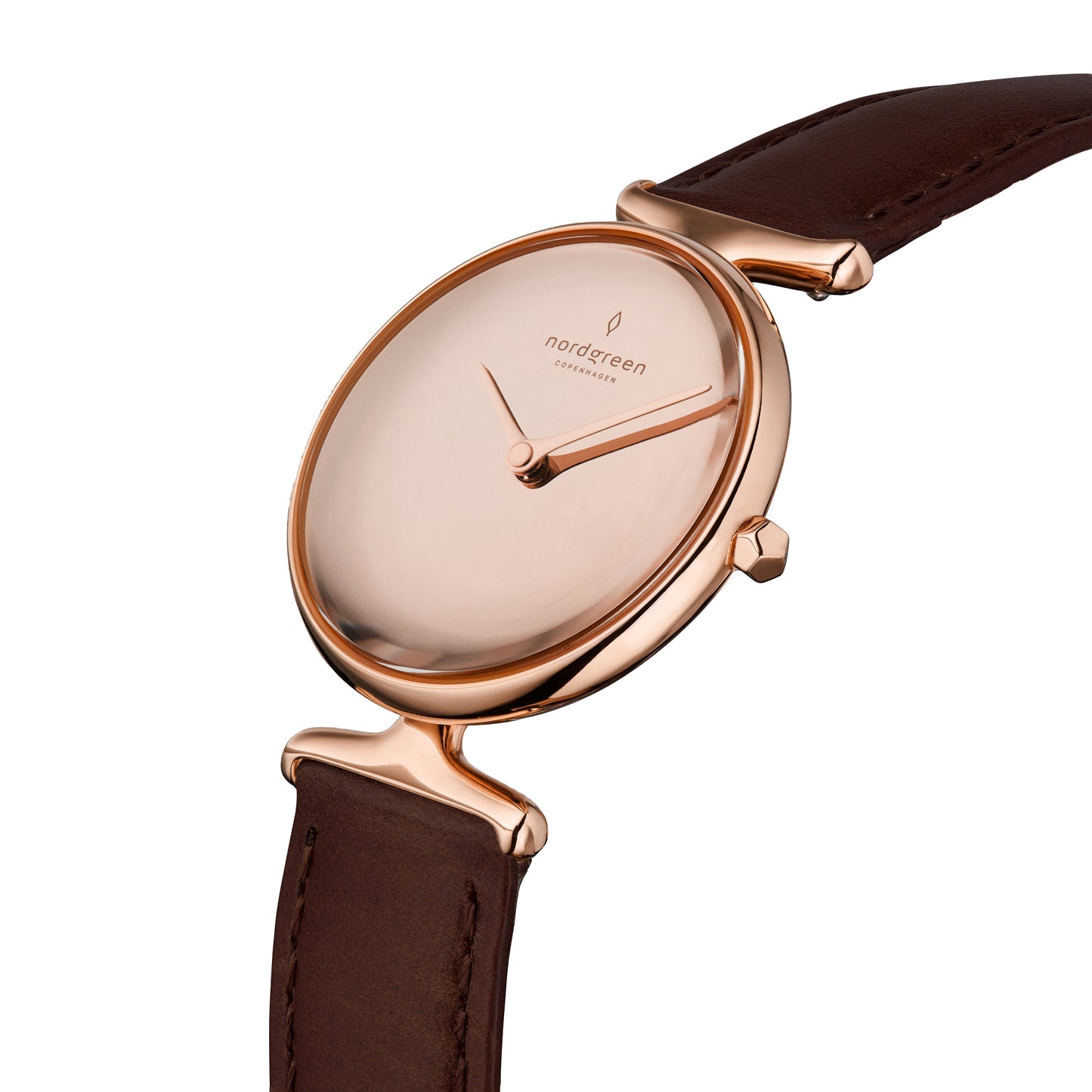 Unika Cuero Oro Rosa Camel 28 mm - Nordgreen