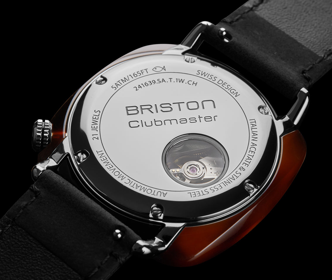 Clubmaster Legend Segundero - Acetato Cuero Azul