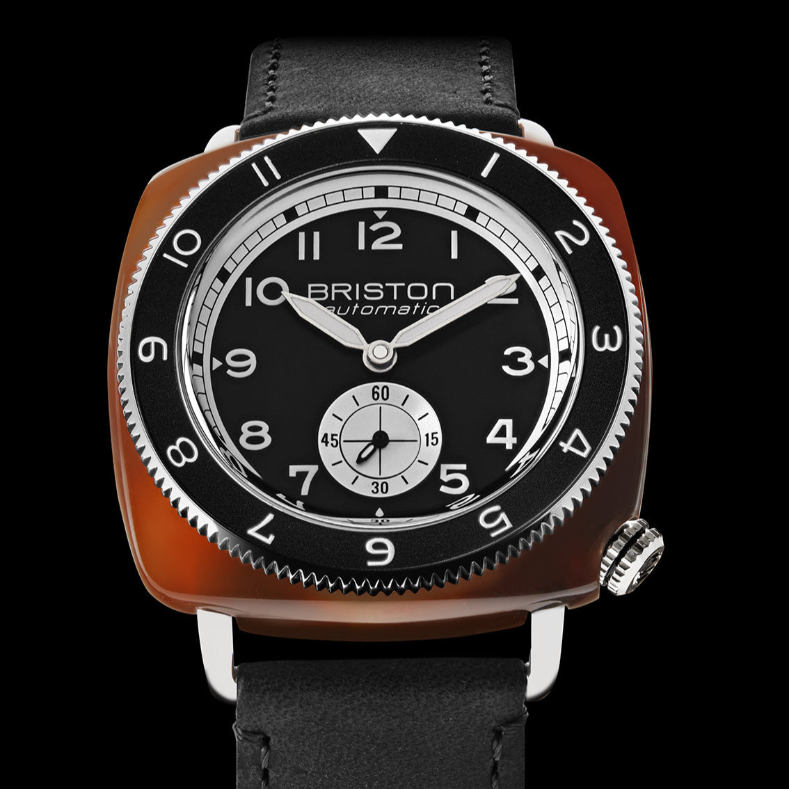 Clubmaster Legend Segundero - Acetato Cuero Negro