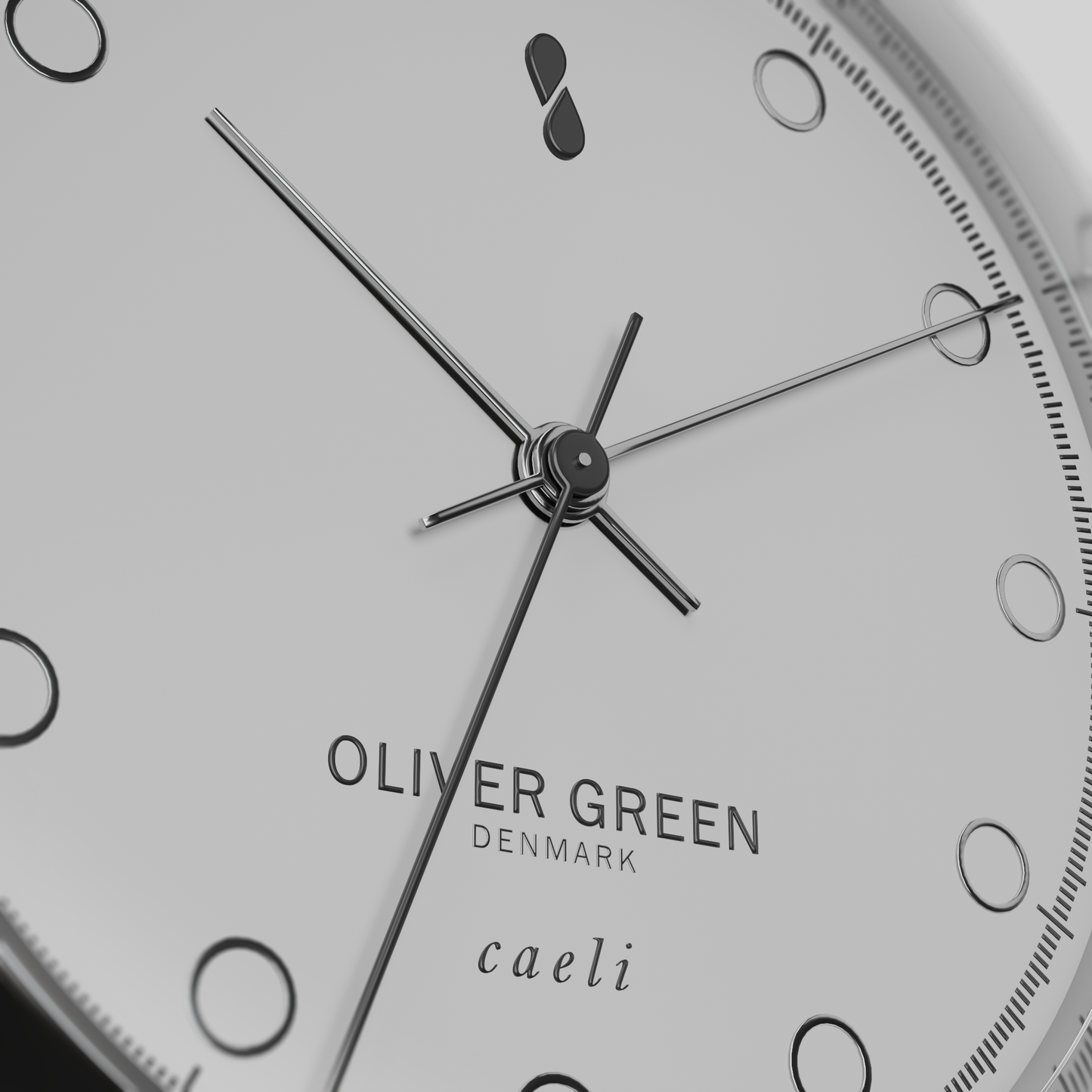 Caeli 32 mm Blanco Malla Milanesa - Oliver Green