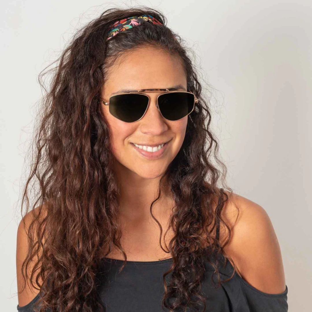 Lentes de Sol Storm Dorado Metalico