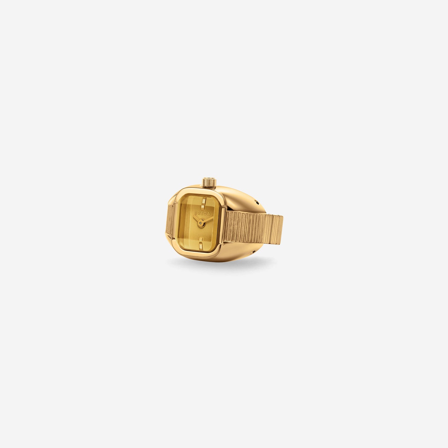BREDA NOCTURNE ANILLO RELOJ DORADO