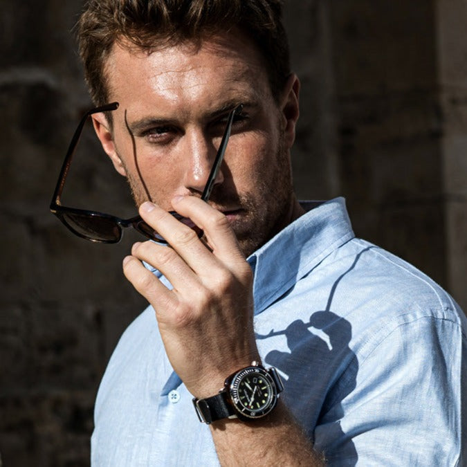 Clubmaster Diver Pro Acetato – Negro
