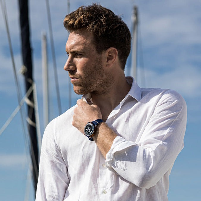 Clubmaster Diver Pro Acetato – Azul Marino