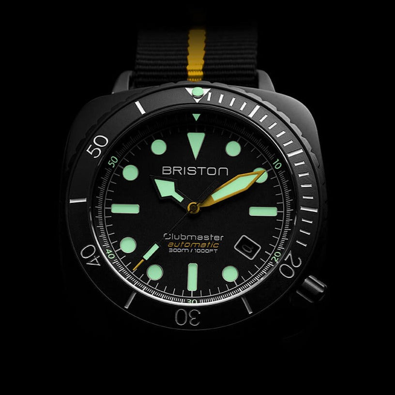 Clubmaster Diver Pro Acetato Negro - Amarillo