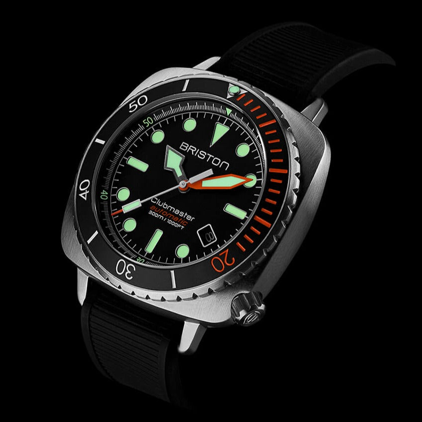 Clubmaster Diver Pro Acero - Naranjo