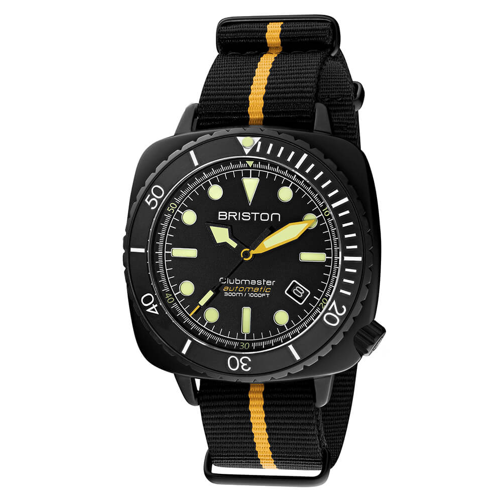 Clubmaster Diver Pro Acetato Negro - Amarillo