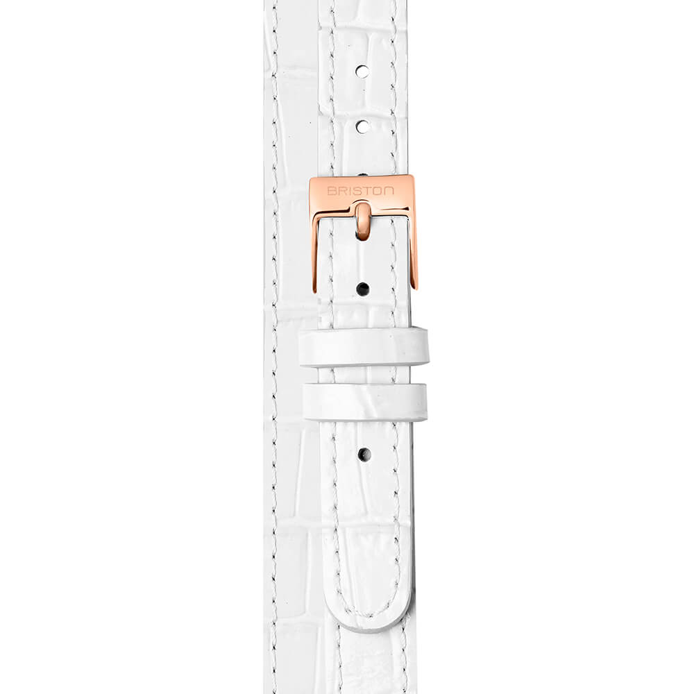 Correa Cuero Luxury Doble Vuelta 2 Partes - Blanco