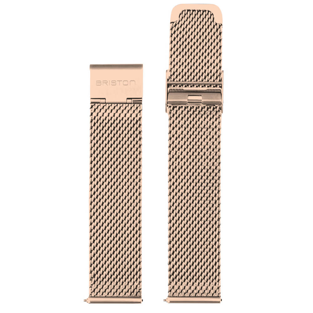 Correa de Malla Milanesa 20 mm Color Oro Rosa – Soot Chile