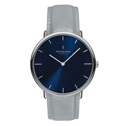Native Cuero Gris Acero 36mm - Nordgreen