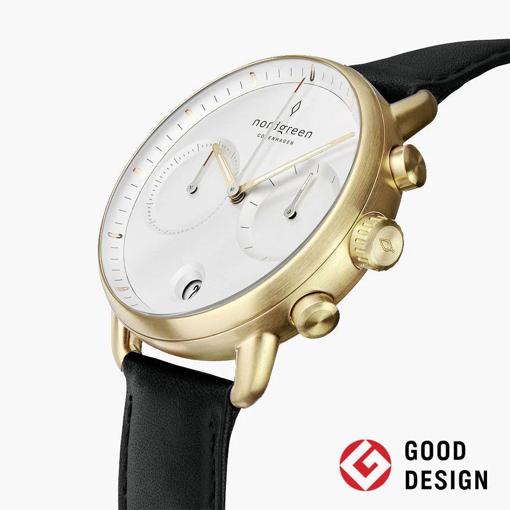 Pioneer Negro Oro 42mm  - Nordgreen