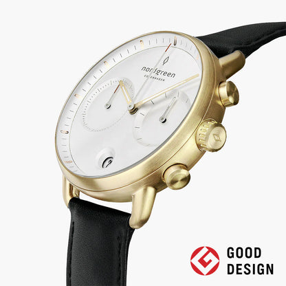 Pioneer Negro Oro 42mm  - Nordgreen