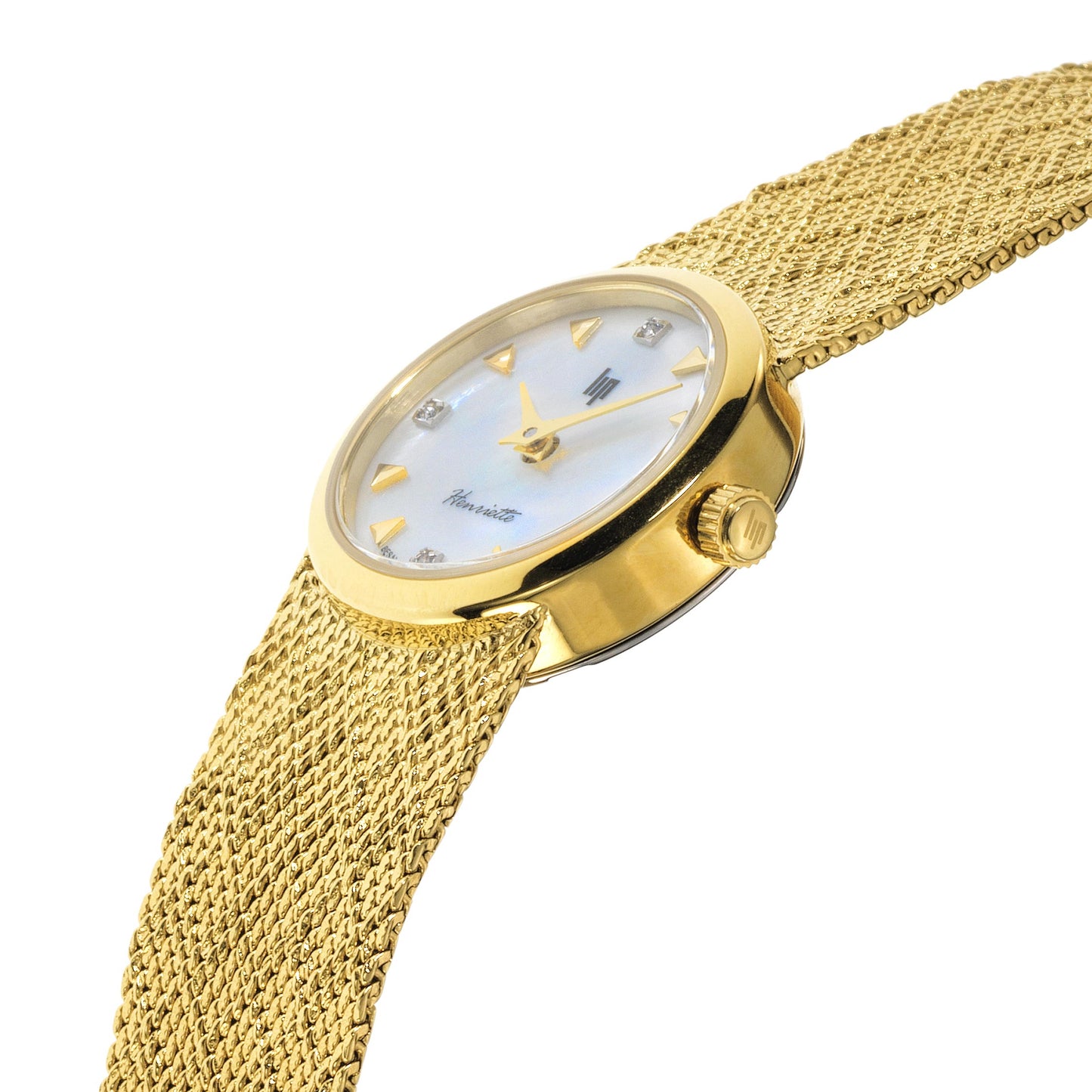 Henriette Manchette Dorado con Diamantes - LIP