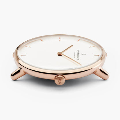 Native Cuero Oro Rosa 32mm - Nordgreen
