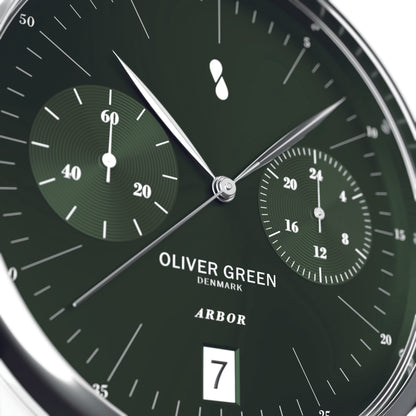 Arbor 36 mm Verde Malla Milanesa - Oliver Green