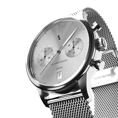 Arbor 36 mm Blanco Malla Milanesa - Oliver Green