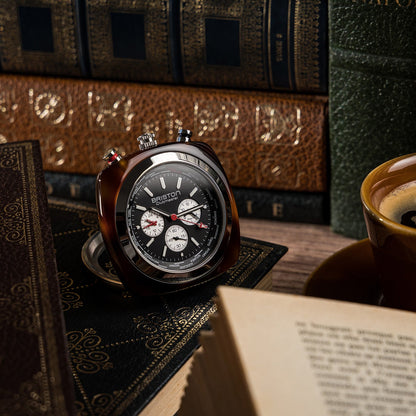 Streamliner Reloj De Escritorio - Negro