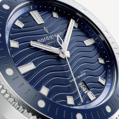 Waves 40mm Acero Azul - Nordgreen