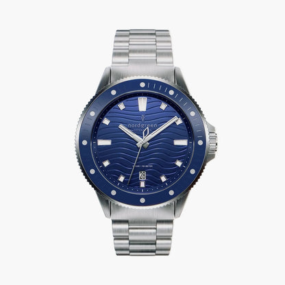 Waves 40mm Acero Azul - Nordgreen