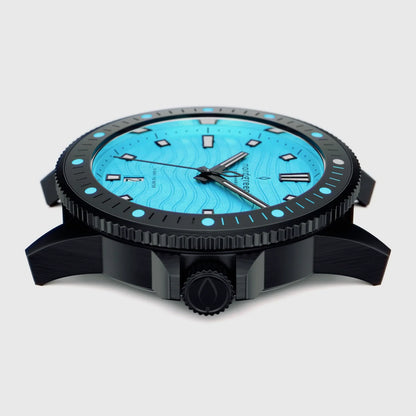 Waves 40mm Full Negro Fondo Turquesa - Nordgreen