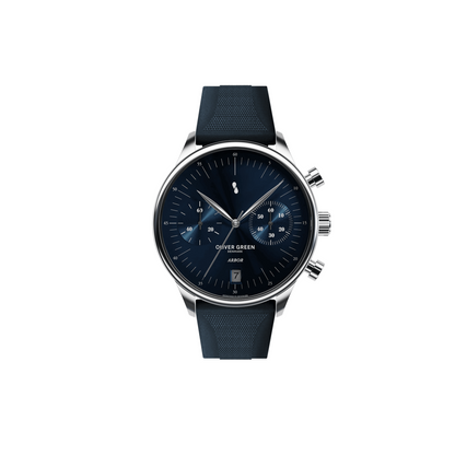 Arbor 41 mm Azul Silicona Azul - Oliver Green