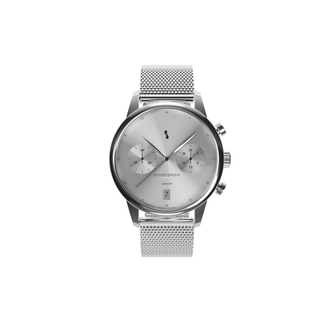 Arbor 36 mm Blanco Malla Milanesa - Oliver Green