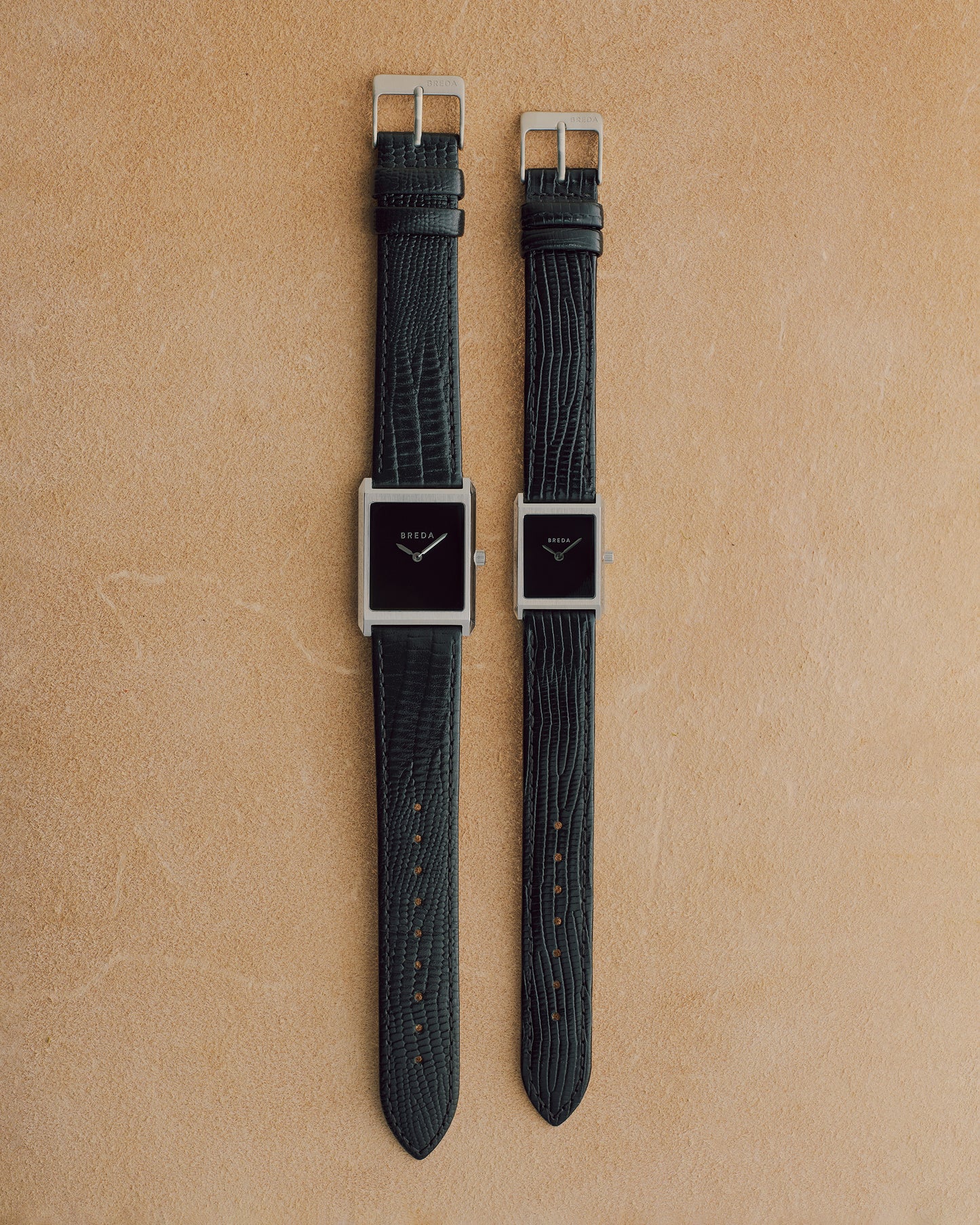 Mini Virgil Lizard Negro Dorado - BREDA