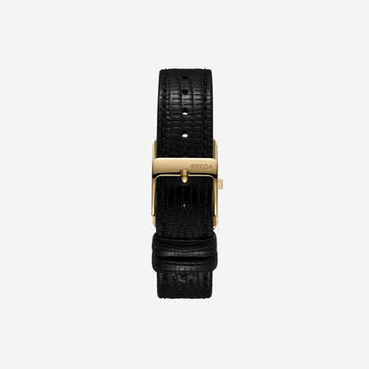 Mini Virgil Lizard Negro Dorado - BREDA