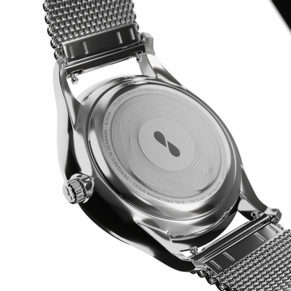 Caeli 32 mm Negro Malla Milanesa - Oliver Green