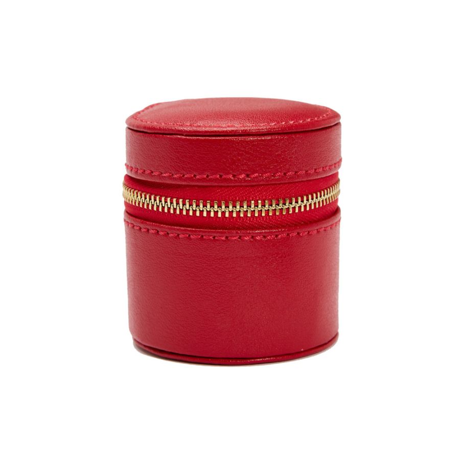 Palermo Red Double Watch Roll with Jewelry Pouch
