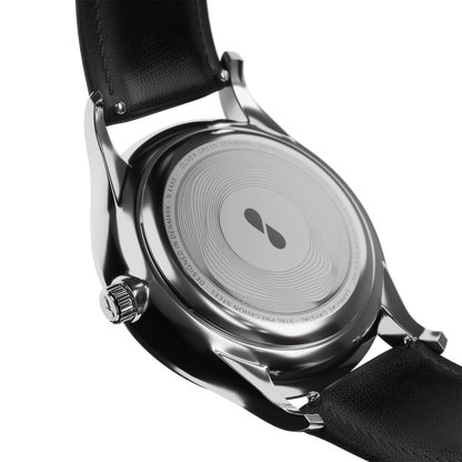 Caeli 32 mm Negro Cuero - Oliver Green