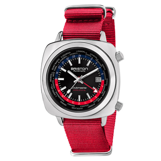 Clubmaster Traveler Worldtime Acero - Rojo